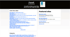 Desktop Screenshot of faved.net